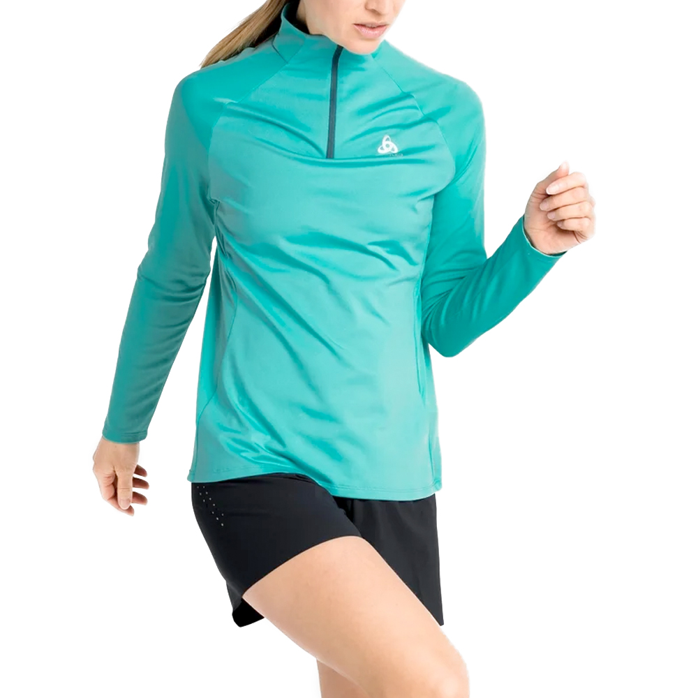 Odlo shirt lange mouw 1/2 zip Ceramiwarm Dames (foto 1)