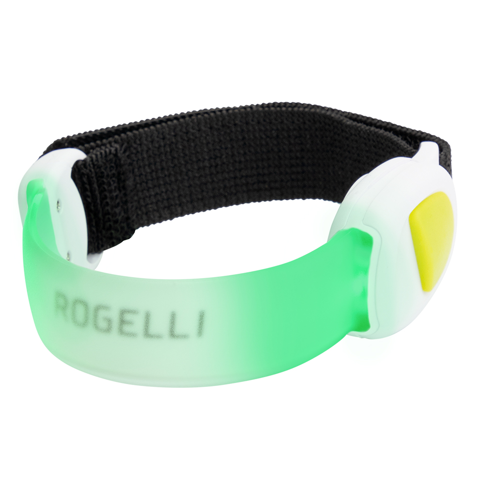 Rogelli armband reflectie LED groen (foto 1)
