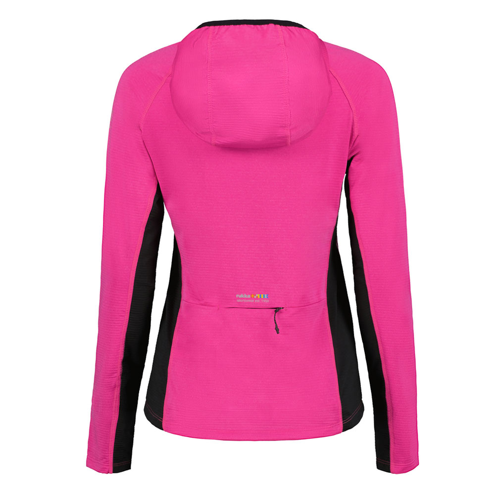 Rukka shirt lange mouw hoodie 1/2 zip Mylly Dames (foto 4)