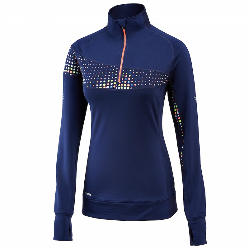 Dames shirt lange top mouw met print
