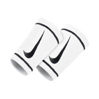 Nike wristbands Dri-fit doublewide wit/zwart
